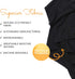 Happyluxe Escape Sleep Mask - Buttery Soft Airplane Eye Mask for Sleeping or Napping in Bed. Machine Washable. - Jet Black, Made in USA...