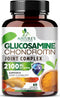 Glucosamine Chondroitin MSM Complex - Joint Support Supplement Turmeric & Boswellia, Triple Strength Glucosamine Capsules - Support for Joint Heal...