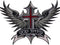VEGASBEE® Godspeed Winged Cross Patch Wings Christian Embroidered Iron-On Patch Emblem Large Size 12" by 8.5" inches USA...