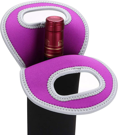 Hipiwe Wine Carrier Tote Bag Portable Wine bottle Tote Holders Insulated Neoprene Wine Cooler Bag Champagne/Water bottle/Beer/Drinks Carriers Bag ...
