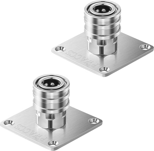 PWACCS Pressure Washer Foam Cannon Holder, 1/4" Quick Connect Automatic Foam Cannon Mount, Stainless Steel Pressure Washer Nozzle Tip Holder, Pres...