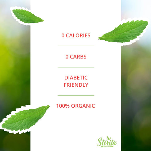 Stevita Organic Stevia Extra Sweet - 0.7 oz Powder - All-Natural, No Calorie Sweetener - USDA Organic, Non-GMO, Vegan, Kosher, Keto, Paleo, Gluten...