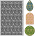 CHGCRAFT Polymer Clay Texture Sheets Retro Pattern Texture Stamp Clear Clay Texture Sheets Polymer Clay Texture Mat Flower Pattern Pad for Making ...