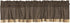 VHC Brands Kettle Grove Window Curtain, Valance Block Border, Black, 16x72...