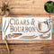 Cigars and Bourbon Stencil Reusable Sturdy Flexible Clear Plastic 1-5x11 in Arts and Crafts Material Scrapbooking for Airbrush Painting Drawing...