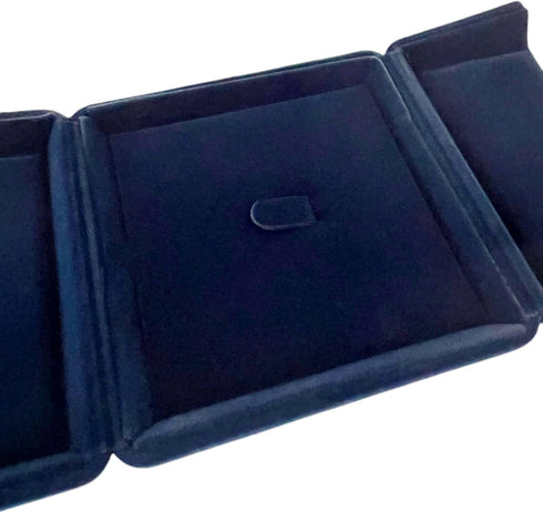 Brooch Present Box Premium Grade Navy Blue Velvet Jewelry Case Brooch Pin Badge Classic Design...