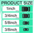 32 Pack Contoured Paracord Buckles, 3/8 Inch, 5/8 Inch, 3/4 Inch, and 1 Inch Side Release Plastic Buckle for Paracord Bracelet Clip, Parachute 550...
