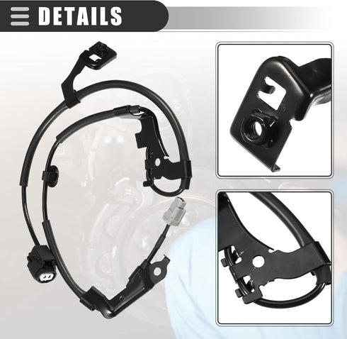 Motoforti Front Left ABS Sensor Wheel Speed Sensor, for Lexus IS 350 2006-2013, Metal, No.8951630030/89516-30030, Black...