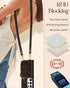 Shorogyt for Samsung Galaxy S23 Ultra Case Wallet Crossbody, RFID Blocking Card Holder Slots Designer Black Butterfly Leather Handbag Purse Phone ...