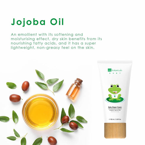 Dr Botanicals Baby Diaper Cream | With Sweet Almond, Jojoba Oil, Marigold & Tigermuts Milk |Natural, Vegan & Dermatologically Tested | 3.38 Fl Oz...