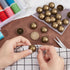 UNICRAFTALE 20Pcs 23mm Diameter Half Round Shank Blazer Buttons Metal Half Ball Dome Buttons Antique Bronze Sewing Buttons Alloy Shank Buttons for...