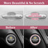 BOHISEN 10pcs Car Rhinestone Bling Door Handle Reflective Trim Stickers Universal Side Rear View Mirror Safety Scratch Resistant Protector Cover f...