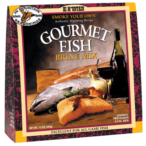 Hi Mountain Seasonings Fish Brine Mix | GOURMET FISH | Brine for Smoking Fish | Smoke Your Own Fish | Includes Two Brine Seasoning Packets...