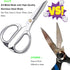 7.5in Stainless Steel Kitchen Scissors, Heavy Duty Shears for Chicken, Meat, Food, Vegetables, BBQ (Silver)...