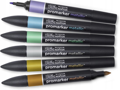 Winsor & Newton Promarker Metallic, Set of 6...