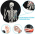 Britimes Ergonomic Mouse Pad with Wrist Support Black Human Skeleton Skull Non-Slip Rubber Base Mousepad for Home Office Gaming Working Computers ...