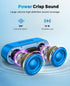 LENRUE Bluetooth Speakers, Waterproof Portable Speakers with TWS, 24 Playtime, Stereo Sound, Wireless for Home Shower Pool Beach Outdoor (Blue)......