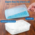 ARTLEO Ice Cube Tray with Lid and Bin for Freezer, Easy Release 55 Trapezium Ice Cube Tray with Cover, Storage Container, Scoop, Flexible Durable ...