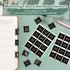 48 pieces Monthly Tabs, Adhesive Month Tabs for Planner Black Monthly Calendar Stickers Monthly Tabs for Planners Journal Notebook Office School S...