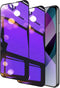 Screen Protector (2 Pack) for iPhone 14, 13, 13 Pro - 6.1 inch Tempered Glass Privacy Protector - Mirror Anti-Blue Light HD Clear Film (Purple)......