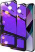 Screen Protector (2 Pack) for iPhone 14, 13, 13 Pro - 6.1 inch Tempered Glass Privacy Protector - Mirror Anti-Blue Light HD Clear Film (Purple)......