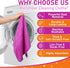3 Pcs Extra Large Microfiber Cleaning Cloth 30" x 20" Washable Reusable Microfiber Towel Streak Free Lint Free Cloth for Cleaning Home Glass Offic...