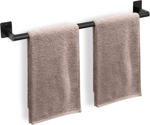 Bathroom Towel Bar, 24 Inch Towel Racks for Bathroom Wall Mounted, Heavy Duty Hand Towel Holder Organizer, Modern Home Decor Towel Rod, Matte Blac...