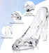 Cinderella Shoe Decor, Crystal High Heels Shoes Ornaments Glass Slipper Decoration Gift for Wedding Birthday Halloween Christmas Party, Transparen...