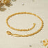 BENEIGE Gold Rope Chain Anklet,14k Gold Plated Dainty Ankle Bracelet Handmade Foot Chain For Women...
