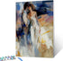 Tucocoo Lovers Kiss Paint by Number for Adults Beginner, DIY Digital Oil Painting Kits on Canvas with Brushes and Acrylic Pigment Abstract Style C...