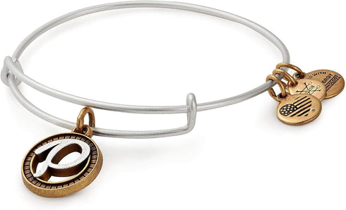 Alex and Ani Women's Initial P Charm Bangle...