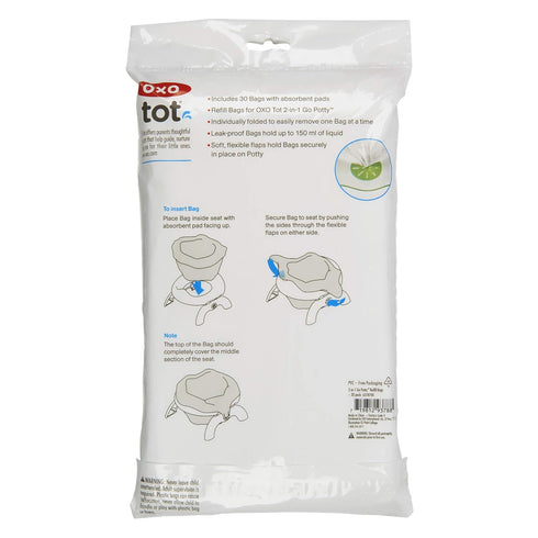 OXO Tot 2-in-1 Go Potty Refill Bags - 30 Pack...