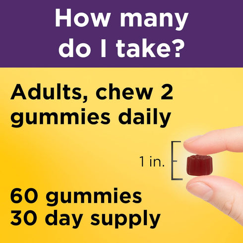 Nature Made Elderberry with Vitamin C and Zinc, Dietary Supplement for Immune Support, 60 Elderberry Gummies, 30 Day Supply...
