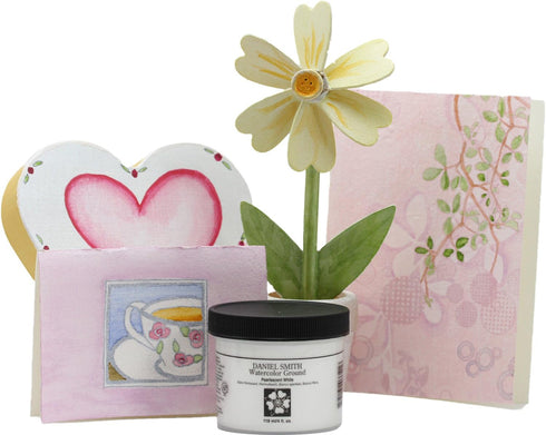 Daniel Smith Watercolor Ground, 4oz Jar, Pearlescent White, 284055013...