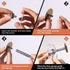 Upgraded 1/4" Hex Shank PVC Pipe Inside Cutter (4 PCS Titanium Coated Saw Blades), PVC Cutting Tool with Scaled Adjustable Depth Gauge for Cutting...