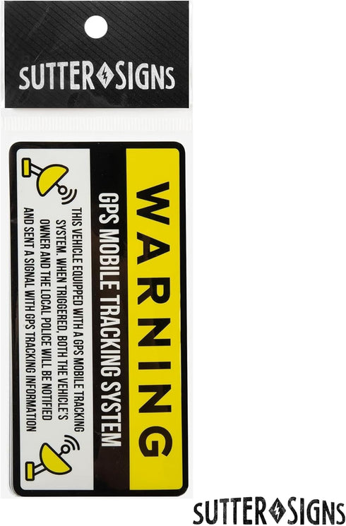 6pc GPS Tracking Anti Theft Stickers for Cars | GPS Tracker Decals for Vehicles VIN Cover and Car Security...