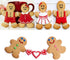 Gingerbread Man and Gingerbread Woman Shaped Cookie Cutters Set of 6 pcs, Stainless Steel Christmas Gingerbread Families Boys and Girls Fondant Cu...