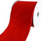 Homeford Christmas Velvet Wired Edge Ribbon, 4-Inch, 10-Yard - Red...