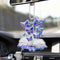 Butterfly Car Hanging Ornament, Butterfly Car Rearview Mirror Accessories, Christian Jesus Cross Car Pendant for Home Decoration Keepsake Christma...