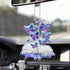 Butterfly Car Hanging Ornament, Butterfly Car Rearview Mirror Accessories, Christian Jesus Cross Car Pendant for Home Decoration Keepsake Christma...
