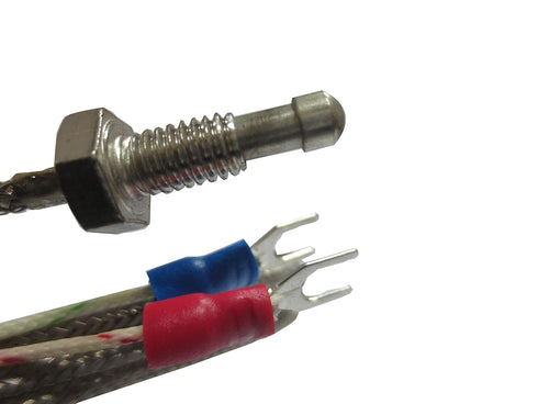 Meter Star M6 Screw Industrial Thermocouple Sensor K Type High Temperature 0-800 ° C Temperature Sensor,Thermometer Line (5 M, WRNT Shielding Wire...