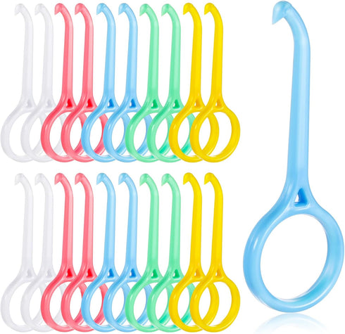 20PCS Aligner Removal Tool, 5Colors Clear Braces Removal Tool Kit for Invisible Removable Braces Aligners Retainers Dentures...