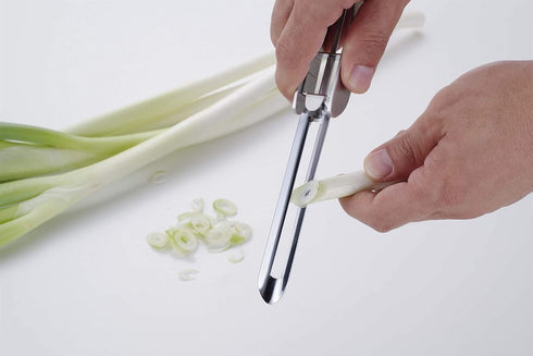 Stainless Steel Peeler, Long Vegetable Peeler, with plastic safety cover, 8.5 inch, Seki Japan...