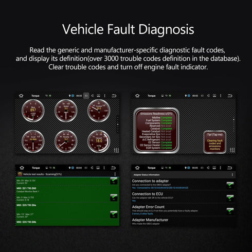 2024 Eonon V0056 OBD2 OBDII, Diagnostic Scanner, Bluetooth Scan Tool Adapter for GMA12S-U,UA12S-PLUS-U,Q03SE,Q50SE,Q53SE,Q63SE,Q65SE,Q80SE Car Ste...