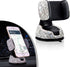 1 PC Bling Car Cell Phone Holder, 360° Adjustable Rhinestone Windshield Air Outlet Dashboard Multi-Function Holder, Strong Suction Cup Navigation ...