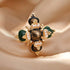 Retro Pearl Cross Brooch Pins for Women Fashion...