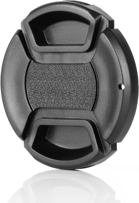 ChromLives Camera 52mm Lens Cap Center Pinch with Lens Cap Leash Hole Bundle Compatible with DSLR Cameras Nikon Sony Canon & Other DSLR Cameras UV...