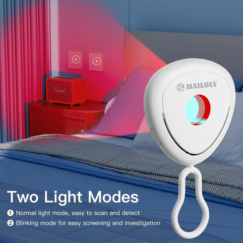 Hidden Camera Detector, Delicate and Compact Detector, Infrared Camera Scanner, Two Detection Modes&Energy Saving Mode, Indoor use for Hotel/Home/...