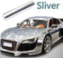 Chrome Silver Self-Adhesive Vinyl Wrap Car Sticker Decal Film Sheet 12"x78"...
