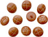 PEPPERLONELY 10PC Plastic Resin Buttons with Shank Sew On for Clothes Dress Coat Jeans Crafts, Brown, 1 Inch...
